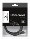 Cablexpert cavo stampante usb 2.0 a-plug b-plug 1.8m, nero