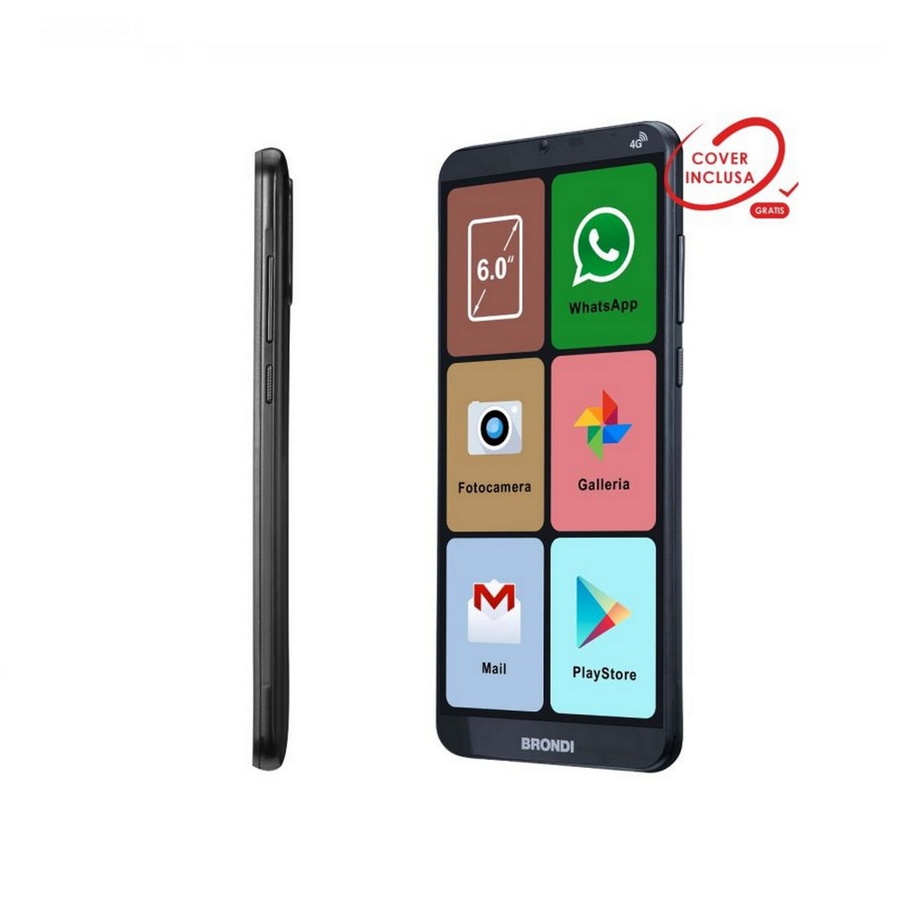 Brondi Amico Smartphone XL, nero