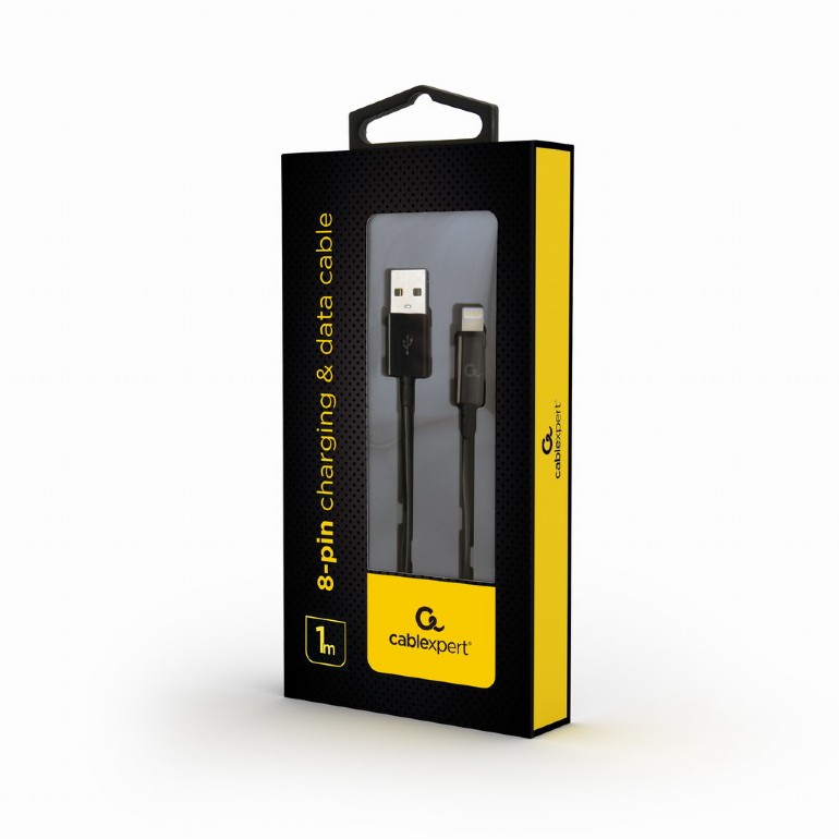 Cablexpert Cavo di ricarica USB / Lightning 1m, nero