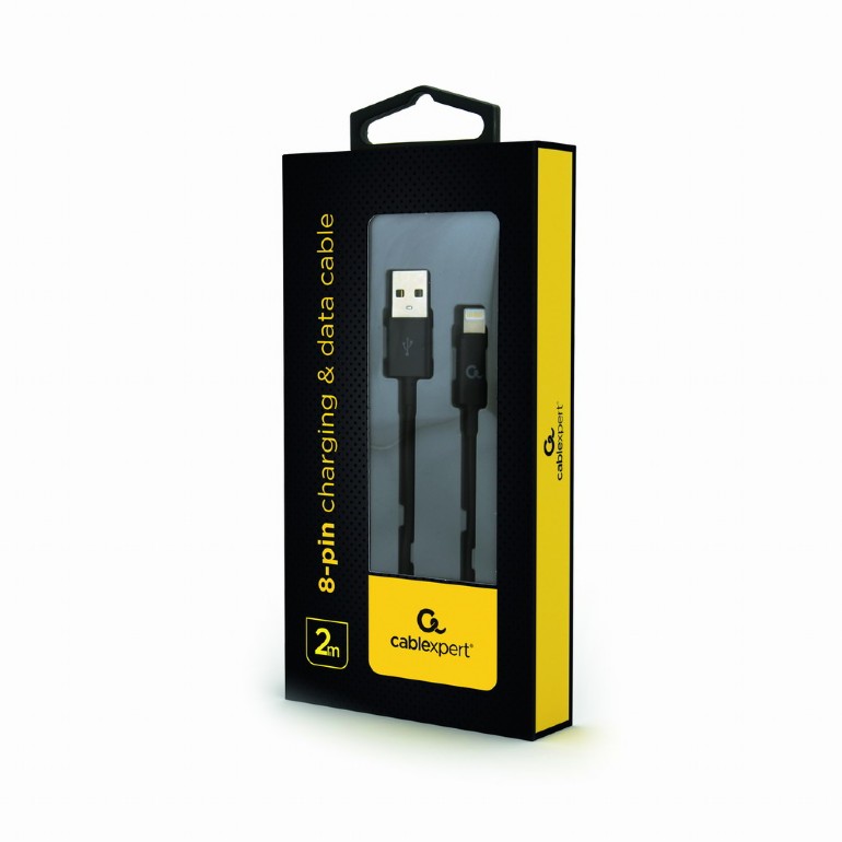 Cablexpert Cavo USB - Lightning 8pin 2 m, nero