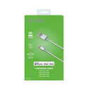 Celly Cavo USB / Lightning Certificato Iphone 12w 1 m, bianco