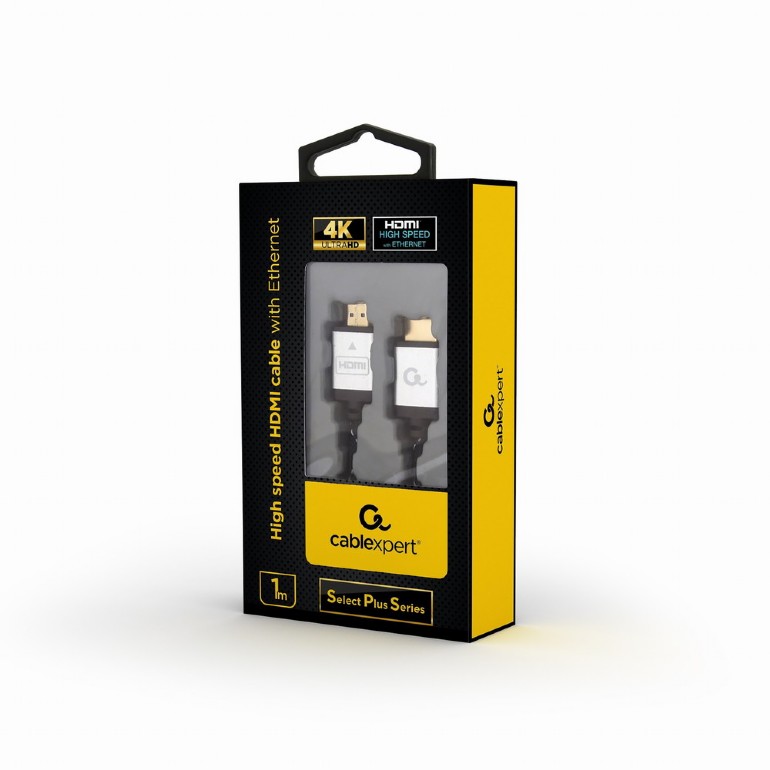 Cablexpert cavo HDMI ad alta velocità con ethernet "serie select plus", 1 m