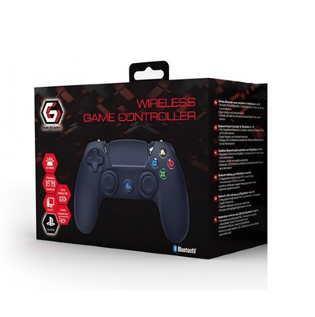 Gembird controller di gioco con vibrazione per PS4 o pc wireless