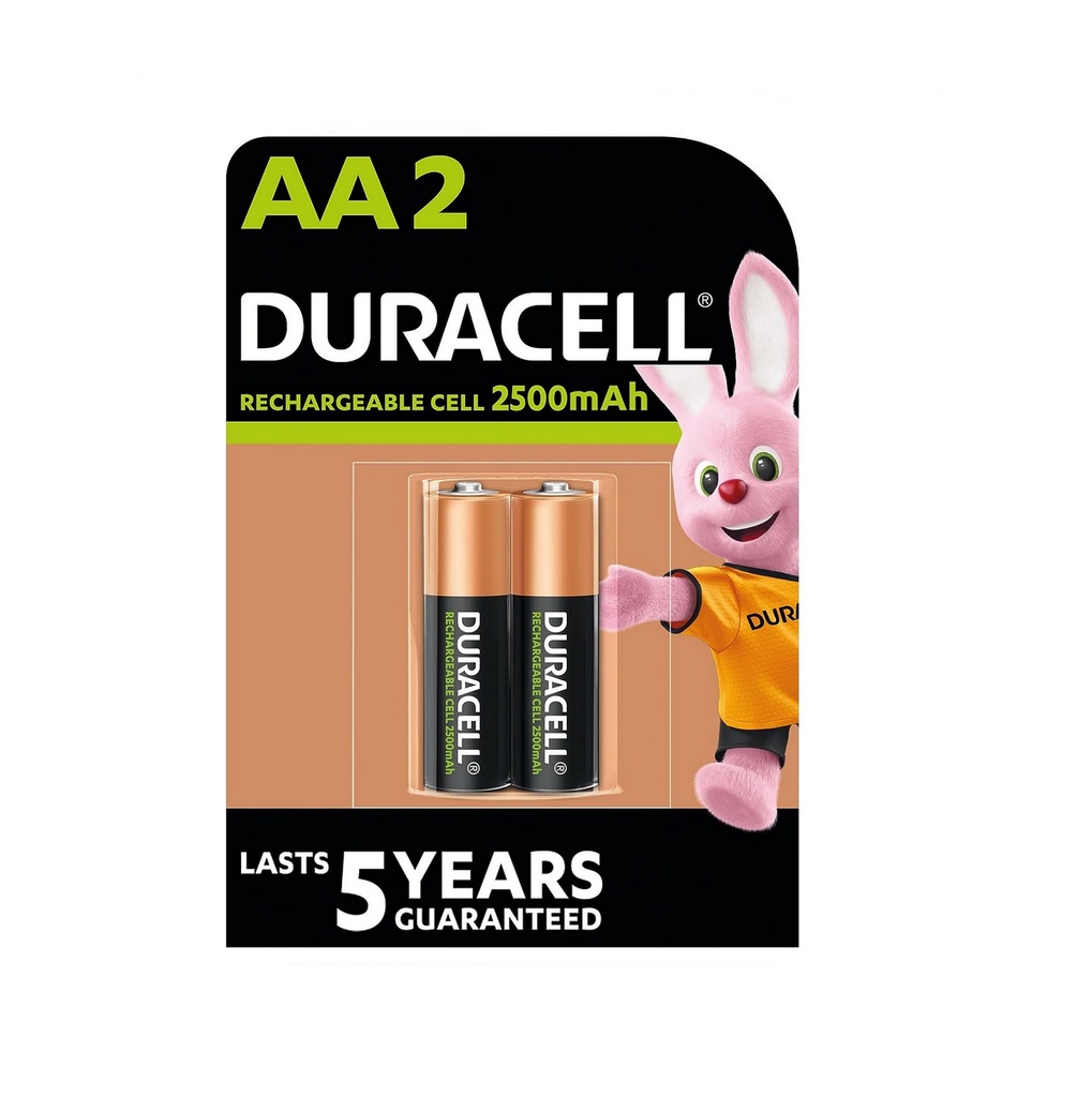 Duracell Stilo AA ricaricabile 2500mha bl2