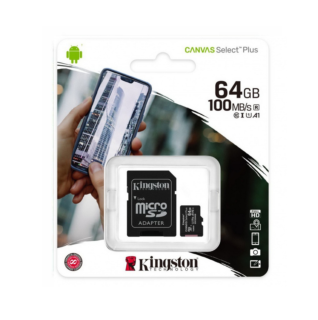 Kingston Micro SD  con adat. 64GB C10