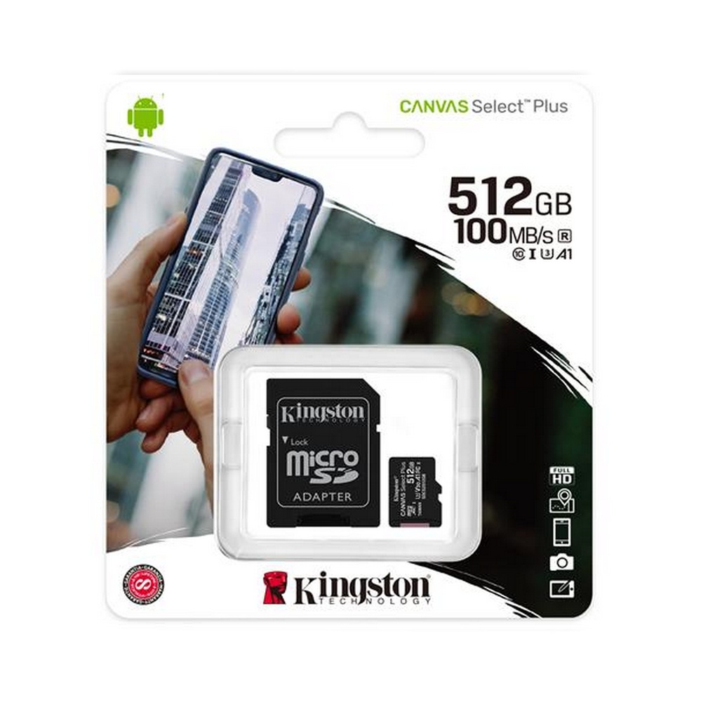 Kingston Micro SD con adatt. 512GB C10