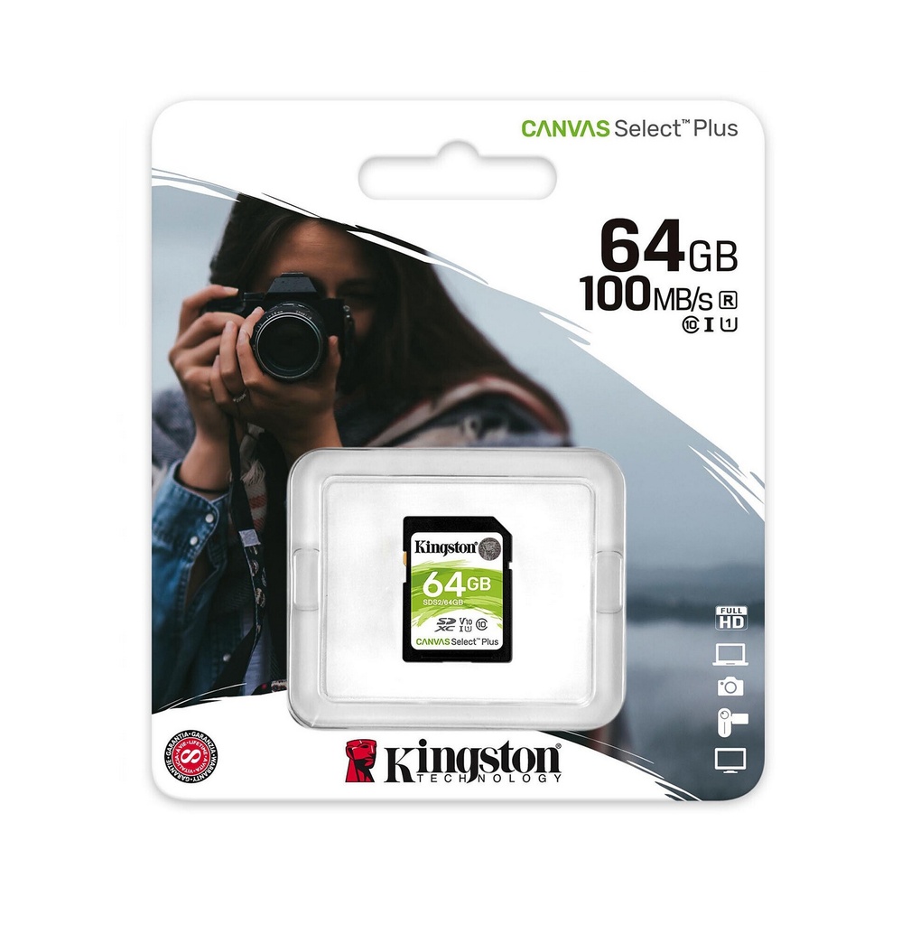 Kingston SD Card 64gb C10