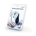 Gembird Mouse ottico wireless 800-1600dpi, nero e grigio