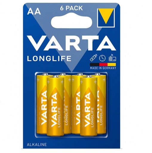 stilo batteria varta longlife aa 6 pezzi