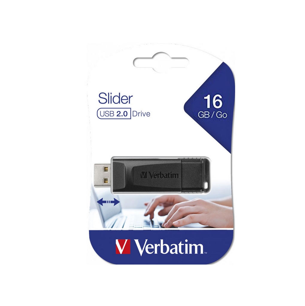 Verbatim USB Store N'go Slider 16GB 2.0, Nero