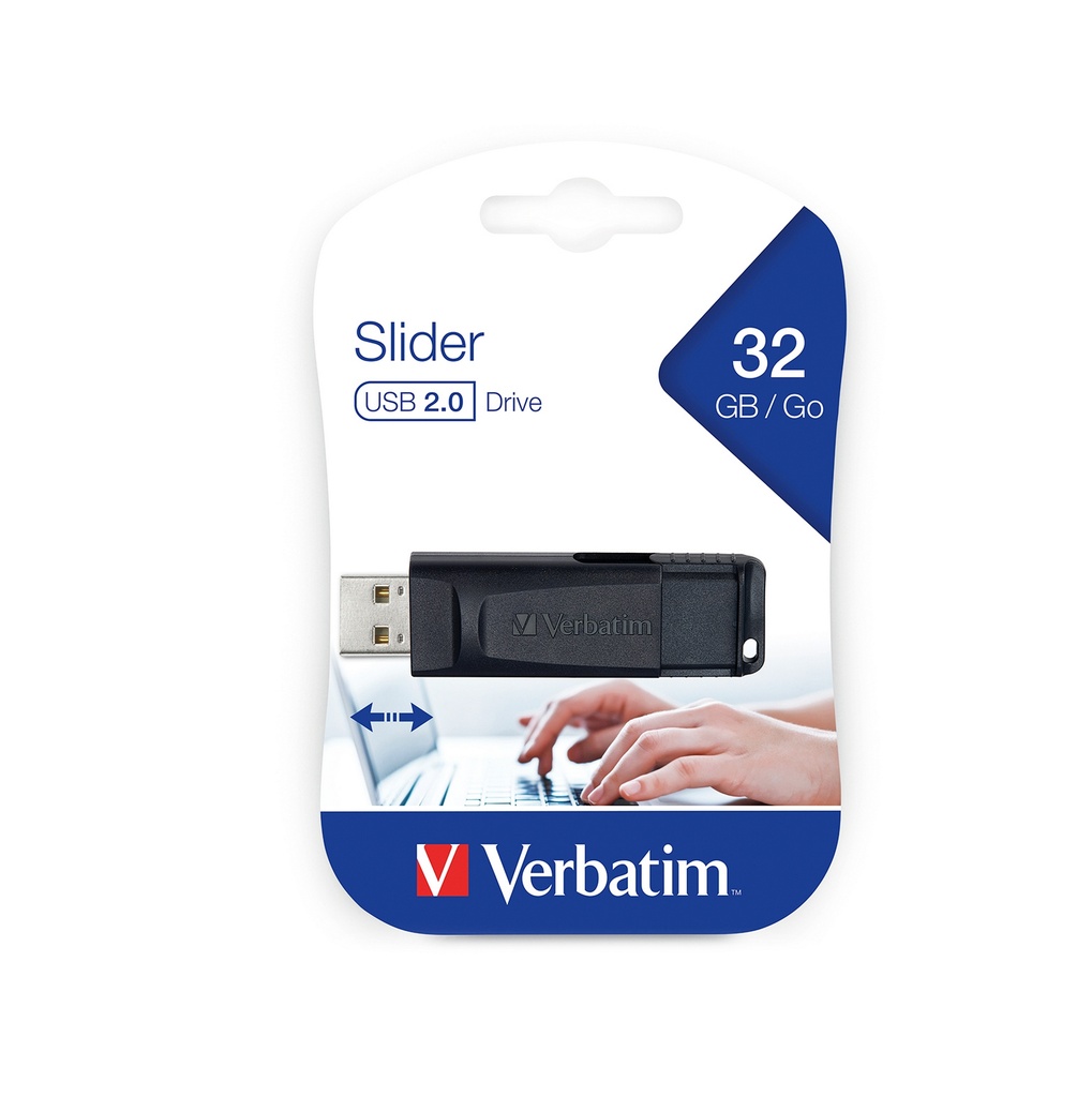 Verbatim USB Store N'go Slider 32GB 2.0, Nero