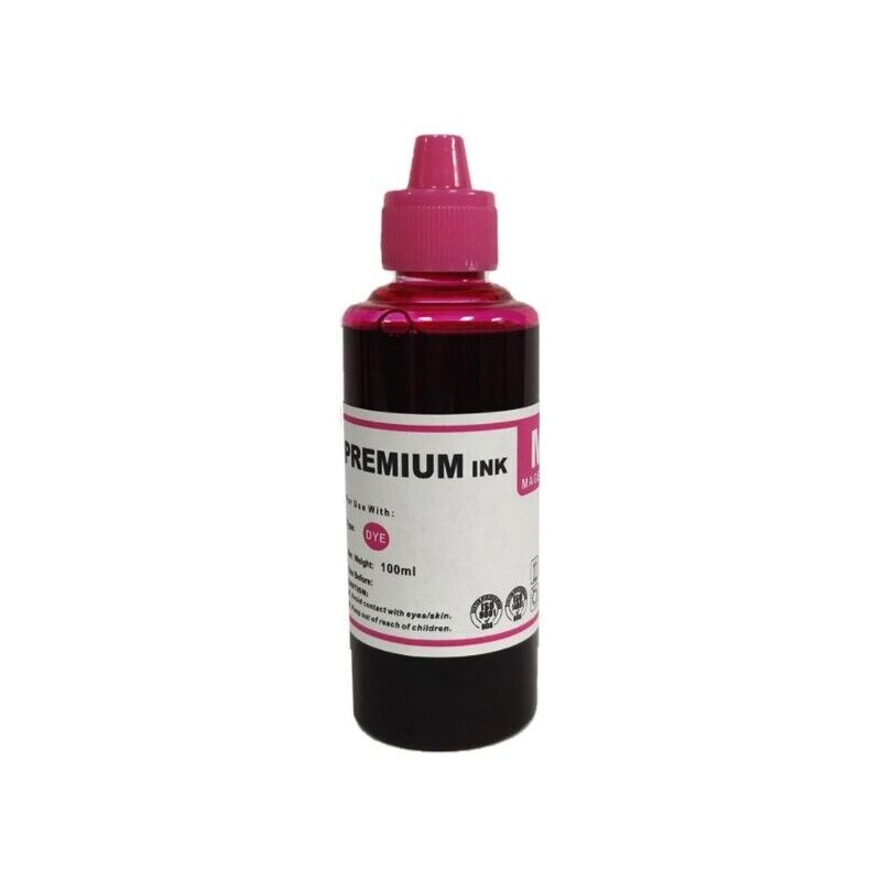 Inchiostro per EPSON HP CANON LEXMARK Magenta 100ml