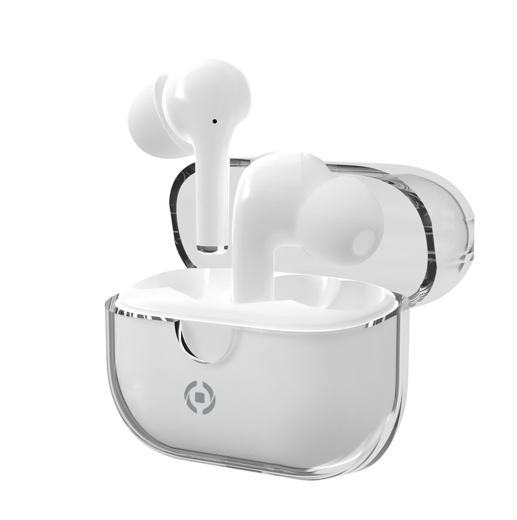 Celly Auricolare Wireless In-Ear con opzione Noise canceling, Bianco