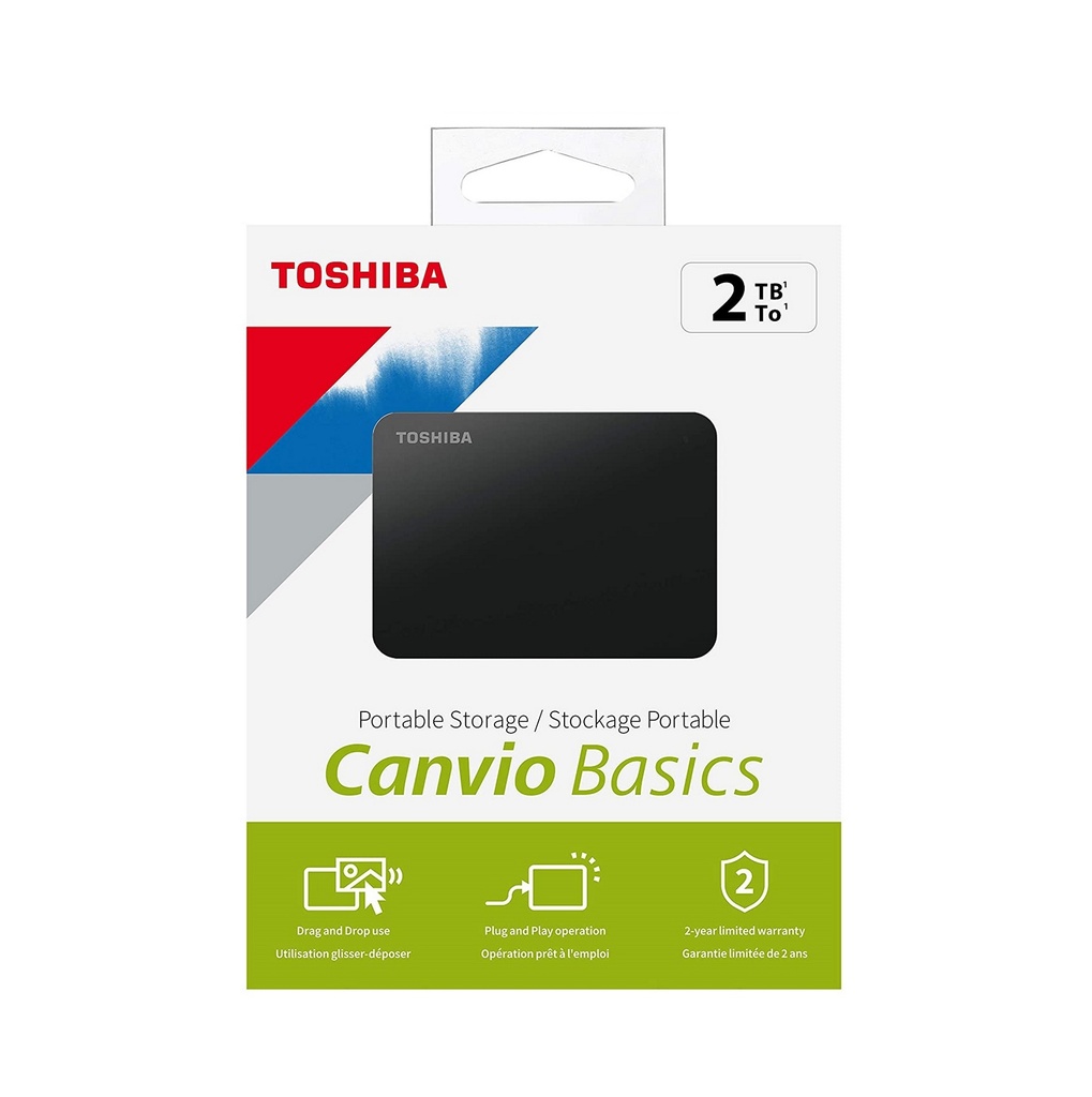 Toshiba Canvio Basic Hard Disk esterno 2,5" 2TB, usb 3.2