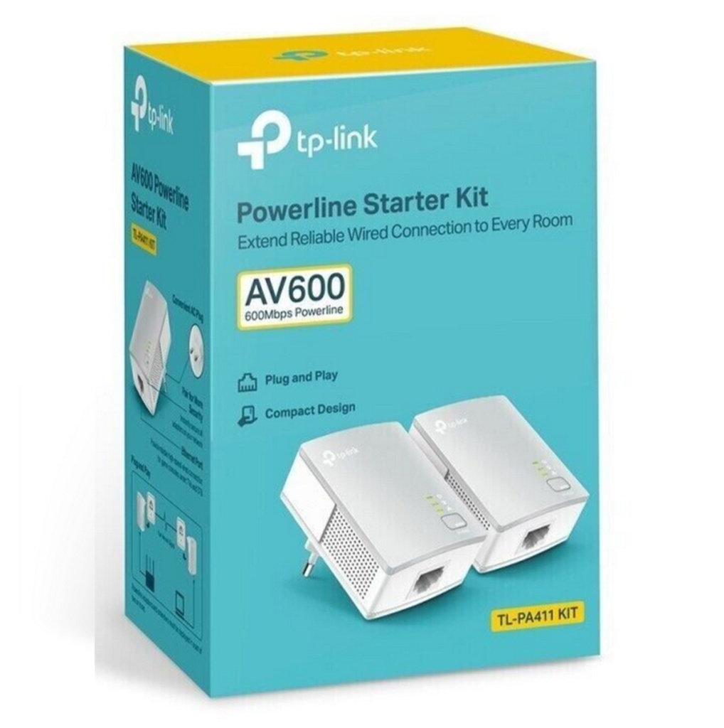 TP-Link Kit n.2 Powerline Ethernet AV600mbs nano design