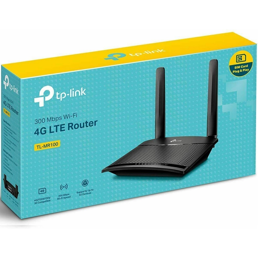 Tp-Link TL-MR100 Router Wi-Fi 300Mbps 4G LTE