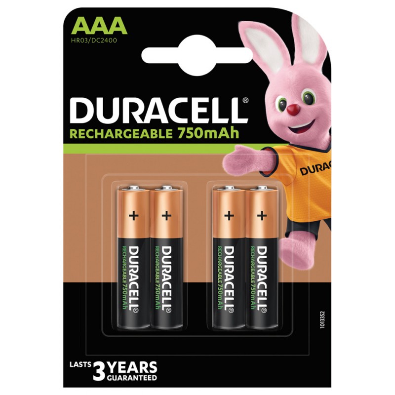 Duracell Ministilo AAA Ricaricabile 750mha Bl4