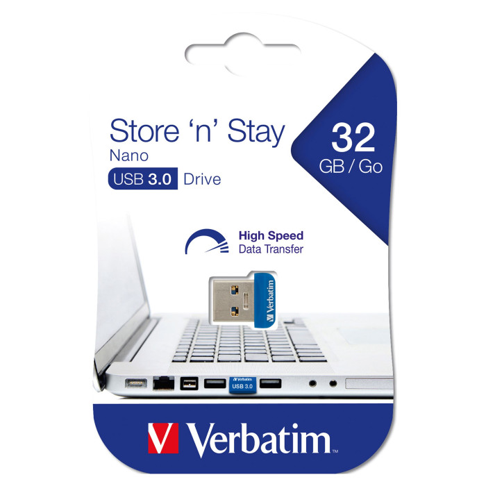 Verbatim USB Nano Store'n'Stay 32GB 3.0, Nero