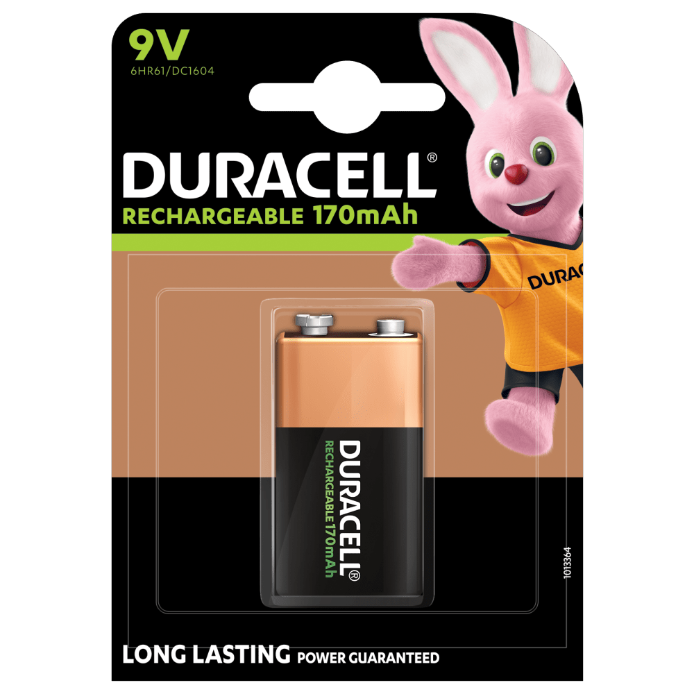 Duracell 9v ricaricabile 170mha bl1