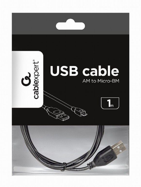 Cablexpert cavo micro usb nero , 1m