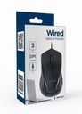 Gembird Mouse ottico 3 tasti, nero