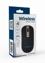 Gembird mouse wireless 1600 DPI nero/oro