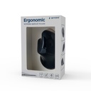 Gembird Mouse ottico wireless ergonomico a 6 pulsanti (800 - 1600 DPI) , nero