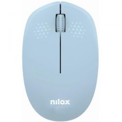 Nilox Mouse Wireless 3 tasti 1000DPI, Azzurro