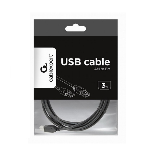 [CCP-USB2-AMBM-10] Cablexpert cavo stampante USB A con USB B gembird 3m