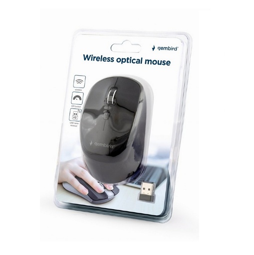 [MUSW-4B-05] Gembird Mouse ottico Wireless HD, nero