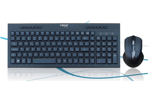 [TC-740] Tecno Tastiera Wireless multimediale con mouse