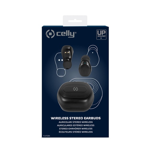 [FLIP2BK] FLIP2 - Celly Auricolari bluetooth Earbuds