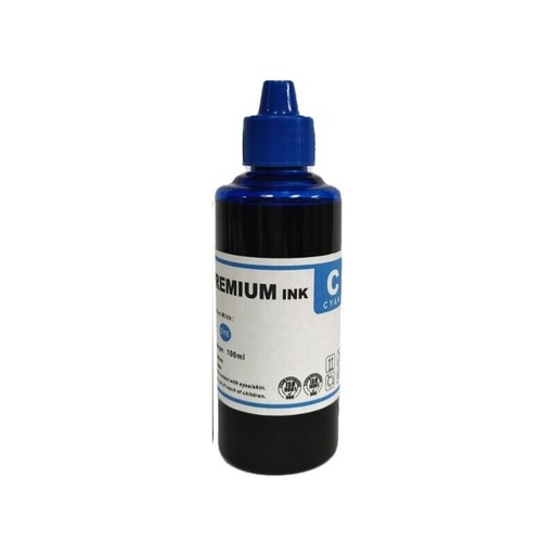 [UNIVERSALINK(C)] Inchiostro per EPSON HP CANON LEXMARK Ciano 100ml