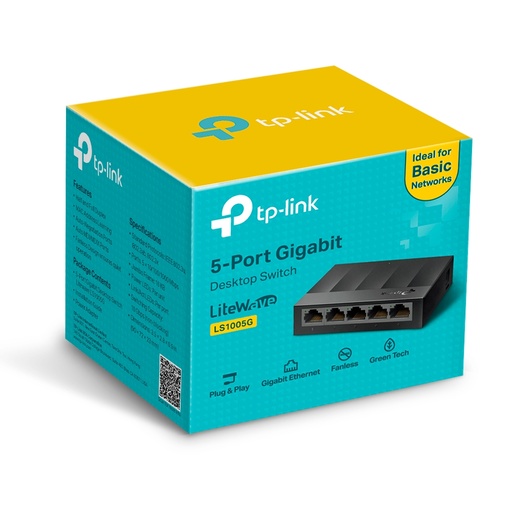 [LS1005G] TP-Link LS1005G Switch 5-porte 10/100/1000Mbps