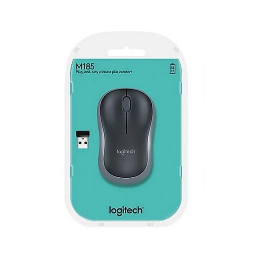 [910-002235] Logitech Mouse M185 Wireless, Grigio