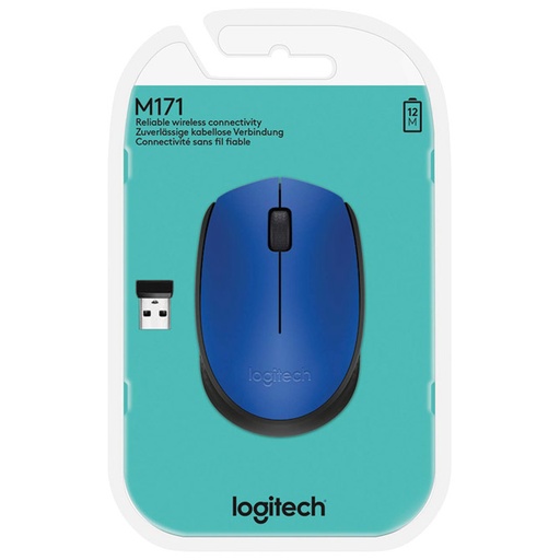 [910-004640] Logitech Mouse M171 Wireless , Blu